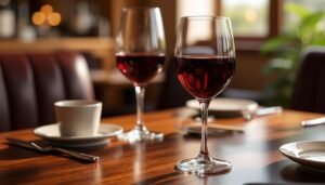 découvrez la règle infaillible pour savoir si le verre de vin doit être placé à droite ou à gauche lors d'un repas, et maîtrisez les bonnes pratiques de l'art de la table.